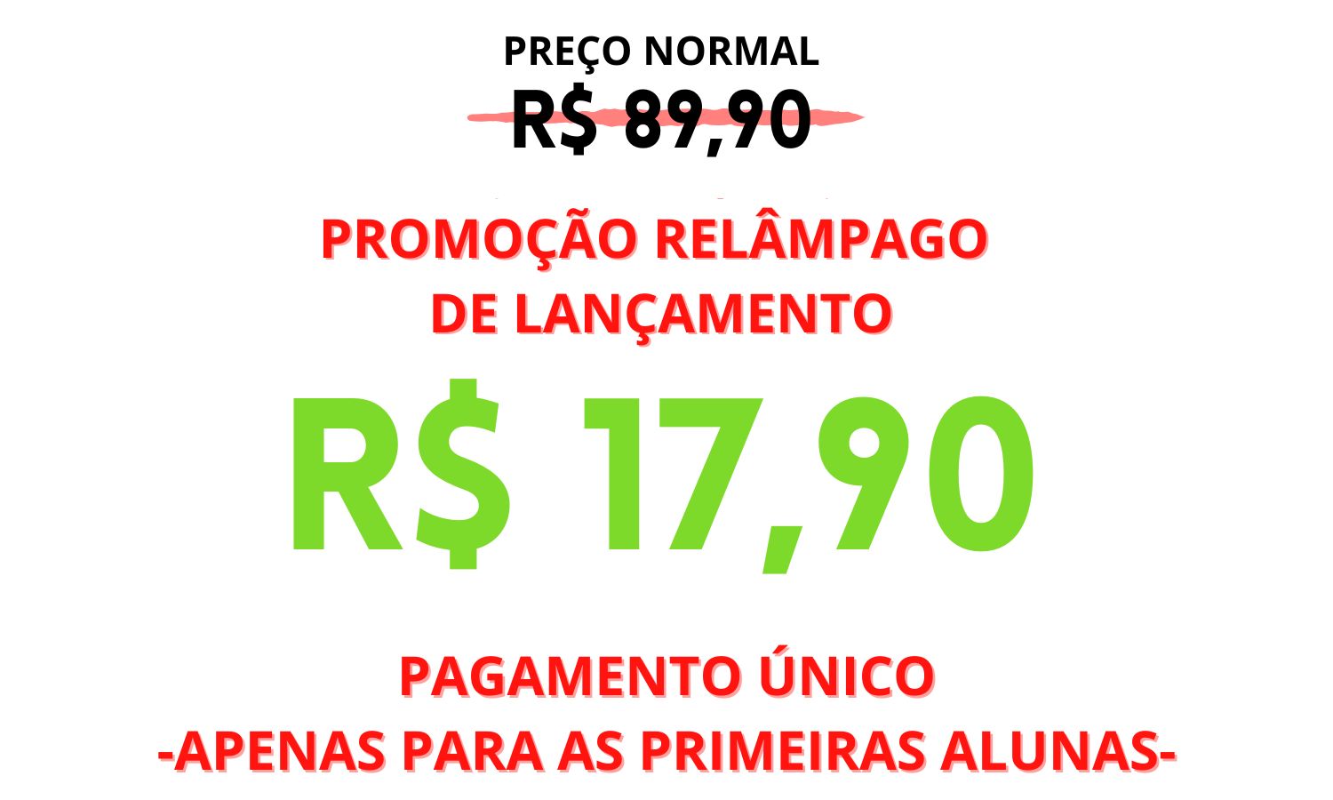 Preço especial de pré-lançamento